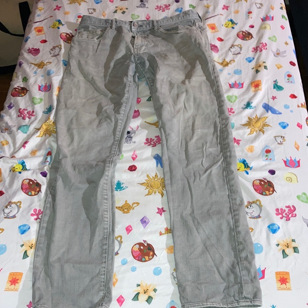 Armani Exchange Light Gray Men's Straight Jeans
